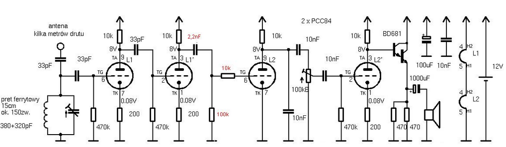 Radio lampowe: zamiana lampy PCC84 na 6N15P - kompatybilność i ...