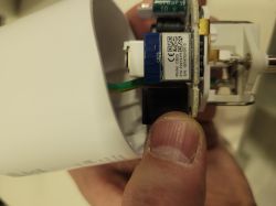 Interior of LIDL SAPM 1 A1 Clever Socket Interior of LIDL SAPM 1 A1 smart socket with visible electronic components.
