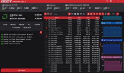 Zrzut ekranu testu OCCT dla komputera z procesorem Intel Core i7-3770