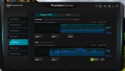 Laptop Predator Helios 300 a temperatura podczas grania