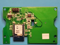 Close-up of the PCB of the Deta Grid Connect contactless hand switch.
