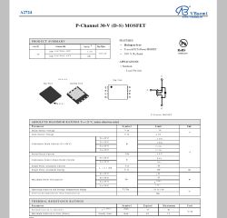 Karta katalogowa tranzystora P-Channel MOSFET A2724 firmy VBsemi
