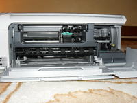 HP Photosmart C4180 - Zacięcie papieru i zgrzytanie przy drukowaniu na papierze technicznym