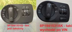 Audi A3 8P 3D - Brak przeciwmgielnego tył (spalona żarówka)