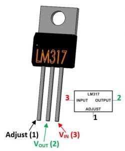 LM 317T - Dlaczego potencjometr 4,7kR się pali przy regulacji napięcia?