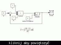 Jak odwzorować obwód z obrazka w Simulinku i obserwować napięcie na oscyloskopie?