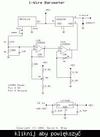 Prosty barometr z komunikacją poprzez jeden przewód