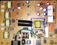 LCD Benq T705 - Identyfikacja i zamiennik tranzystora GKIQW525 L111 37