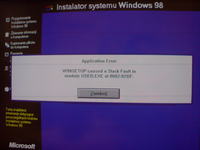 Problem z instalacją systemu Windows 98SE Problem z instalacją systemu Windows 98SE