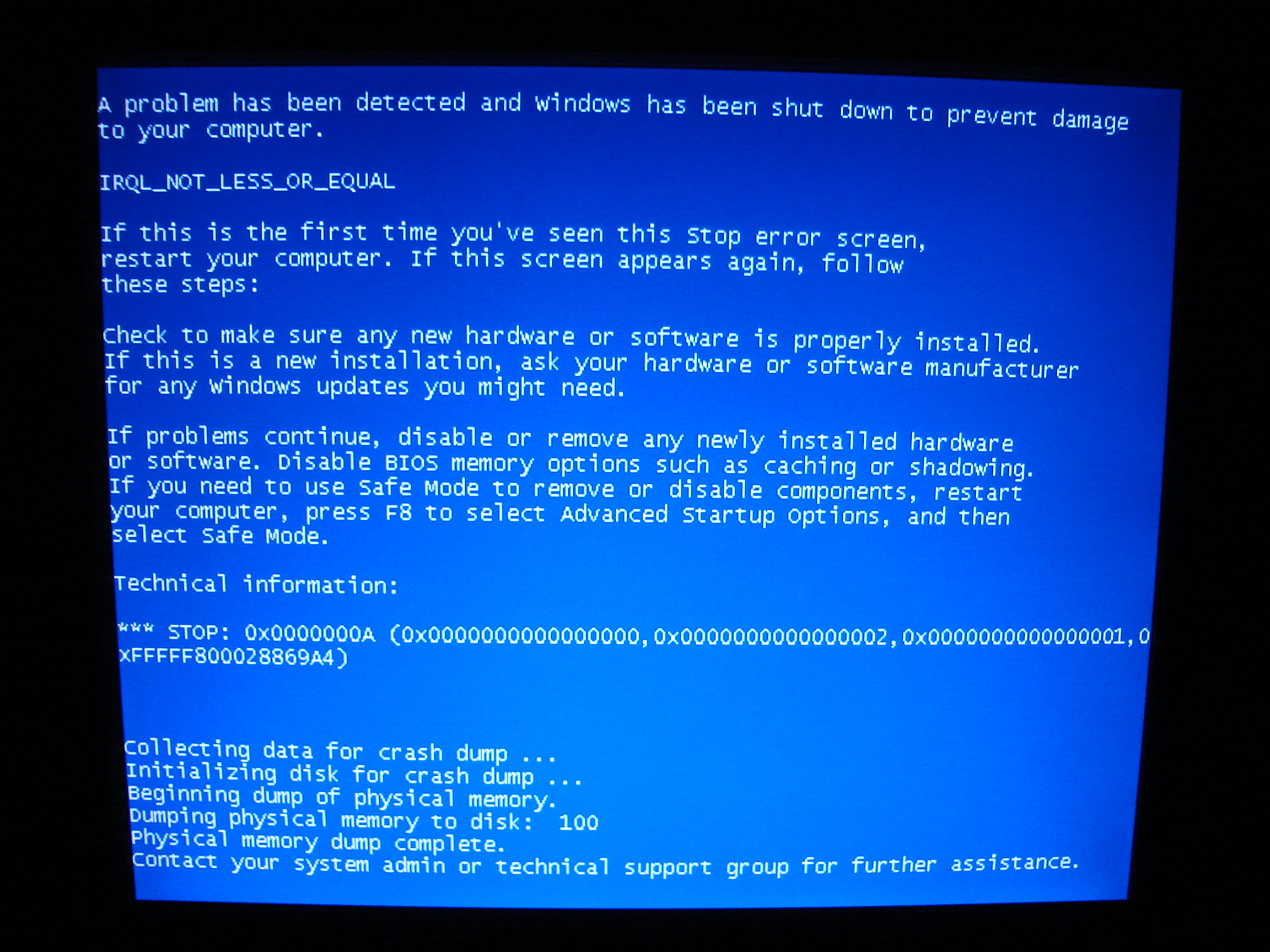 Ntoskrnl exe синий экран windows 10