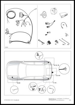 Używana wiązka dedykowana haka Opel Corsa D - problem