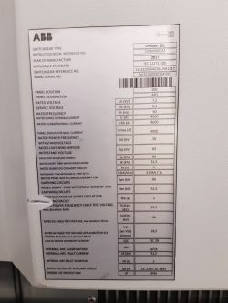 [Sprzedam] Rozdzielnica ABB KE-66 BBA 6,3 kV, Schemat, Zdjęcia, Tablice Znamionowe, 180 000€
