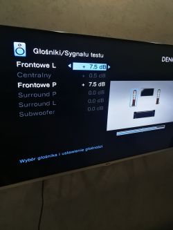 Niski poziom dźwięku w zestawie Denon x2000 i Taga Harmony 506 v2