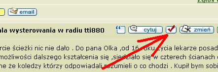 Wskaźnik wysterowania w radiu TTI880 pokazuje pełny zakres przy słabym sygnale