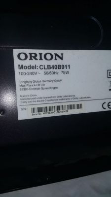 TV Orion clb40b911 - ich brauche eine Firmware für diesen Fernseher
