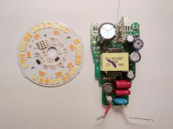 GE Smart Bulb Module with Internal Components Opened GE smart bulb module with visible internal components.