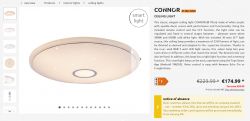 [CB3S] Globo Connor 41386-30sh ceiling light 30W with IR remote