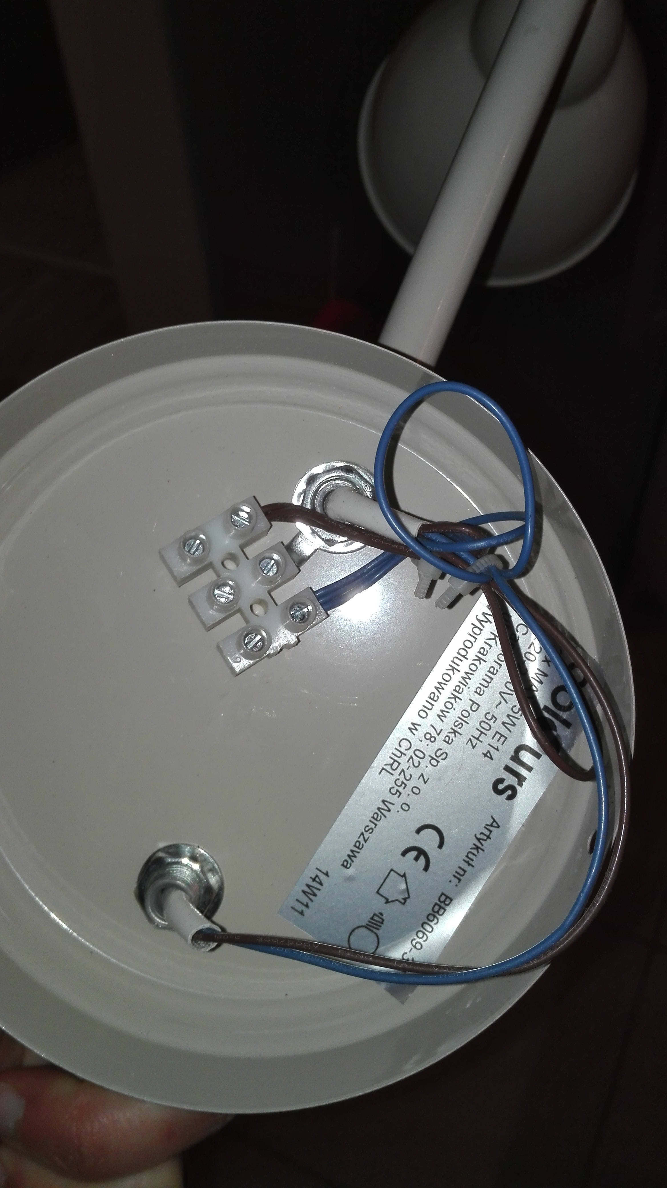 - Lamp 3 bulbs, ceiling 4 cables - wiring diagram - elektroda.com