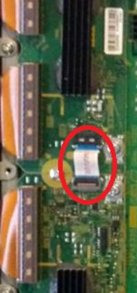 Panasonic TX-P50X50E - 7 mrugnięć LED po wymianie elementów na SN-board