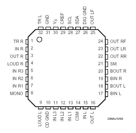 Tda7342 схема подключения