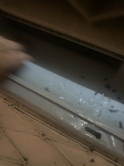 Bosch WTX87K40PL dryer - Wet lint and water accumulation at the bottom of the device