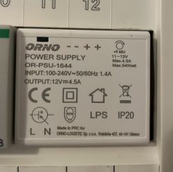 Duży prąd startowy zewnętrznych LED 12-24VAC/DC E27 2W, zasilacz 12VDC 54W z czujnikiem zmierzchu