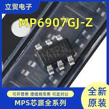 Image of MP6907GJ-Z integrated circuit with packaging.