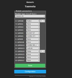 [ESP8266+BL0937] Stary Neo Power Plug 16A, 2018, Tasmota, trudny dostęp do padów