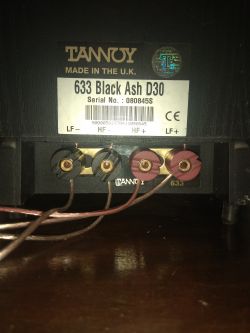 Tannoy 633 Black Ash D30 - podpięcie do amplitunera Pioneer