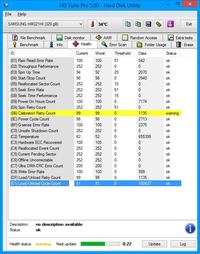 Problem z dyskiem - Samsung HM640JJ -Calibration Retry Count