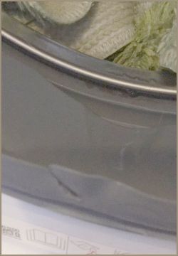 Samsung WF60F4E0W2W - apron replacement. Washing machine door flange.