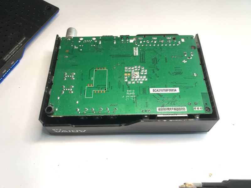 The interior of the DVB-T2 Ferguson Ariva T75 receiver, DIY potential The interior of the DVB-T2 Ferguson Ariva T75 receiver, DIY potential