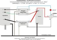 Prądnica szeregowa i regulator mechaniczny..