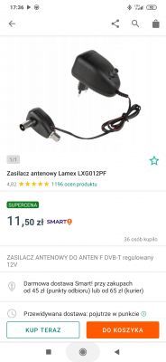 Wzmacniacz Turbo SWA-14 - jaki zasilacz do podłączenia z komputerem przez Lv5TDLX?