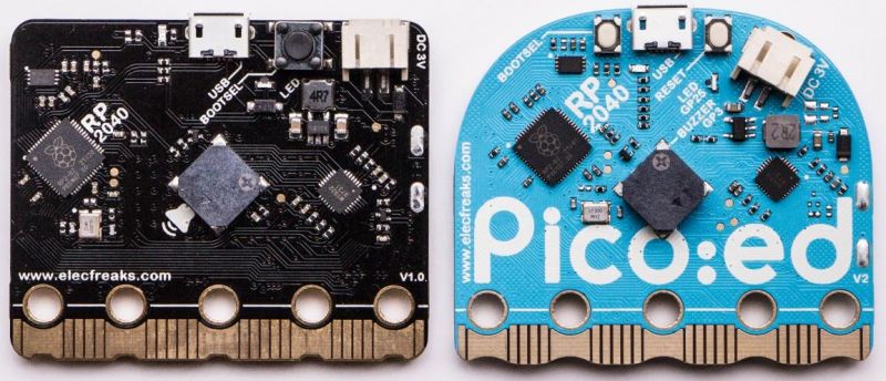 Pico ed v2 is it the successor of the BBC v2 microbit? Review, test and first pr
