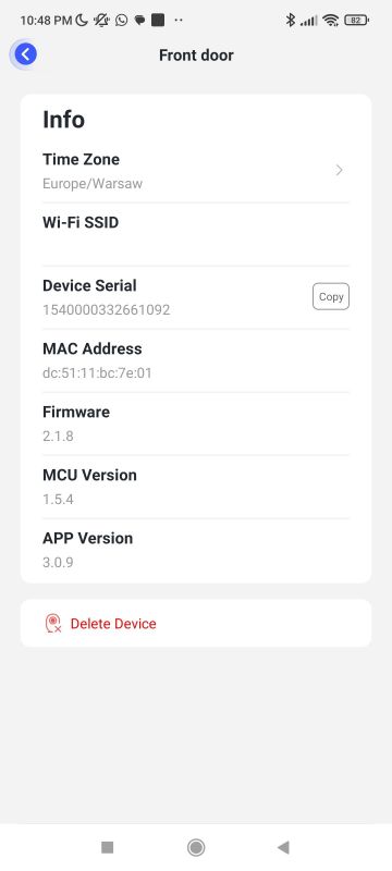 WiFi wireless video intercom - test, app and interior WiFi wireless video intercom - test, app and interior