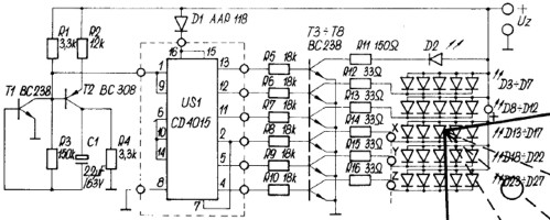 [Rozwiazano] jak zrobic sterownik diod LED na ukladach NE555 i CD4017?
