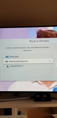 TV Samsung UE55MU6172 - nie działa wyjście optyczne