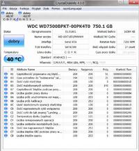Niska prędkość kopiowania plików na dyskach WD w Acer Aspire 7750G