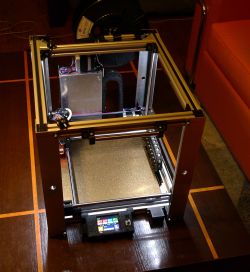 FIMO DIY 3D printer, Ultimaker kinematics, Z axis mobile extruder