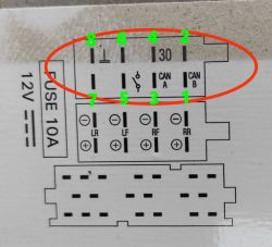 - Opis oznaczeń złączki zasilania radia samochodowego - Fiat Grande Punto 2007