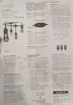 Jasco Enbrighten Cafe WiFi Lighting Instructions Jasco Enbrighten Cafe WiFi lighting instruction manual.