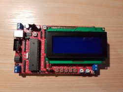 [Sprzedane] Zestaw uruchomieniowy EVB 4.3 ATMEGA 16/32/664 LCD HD44780 4x20 znak