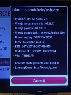 LG Smart TV 42LA660S-ZA - Aktualizacja i wgrywanie nowych aplikacji