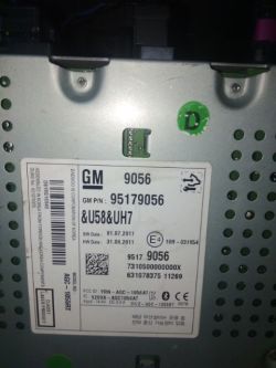 Radio chevrolet Aveo - Napis na radiu "locked"