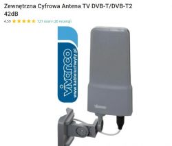 Efektywność anteny pokojowej VIVANCO TVA 3011 w warunkach miejskich - niestabilny odbiór kanałów