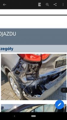 Reno Captur 1.5dci 90km - niezrozumiały raport autodna.pl, szkoda całkowita, stłuczka z tyłu