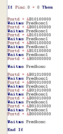 Waitms i Wait - Atmega 8 - zegar wew 1MHz