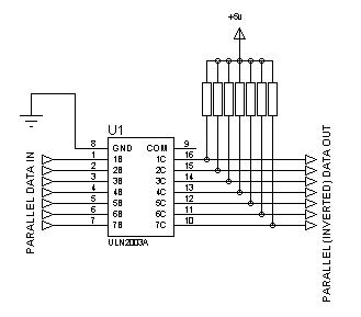 Uln2003a схема включения светодиодов