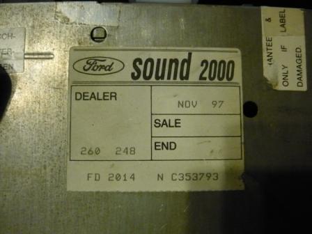 Radio Ford 2014 podłączenie parametry